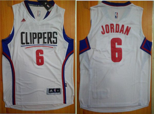 Men Los Angeles Clippers #6 Jordan White Adidas NBA Jerseys